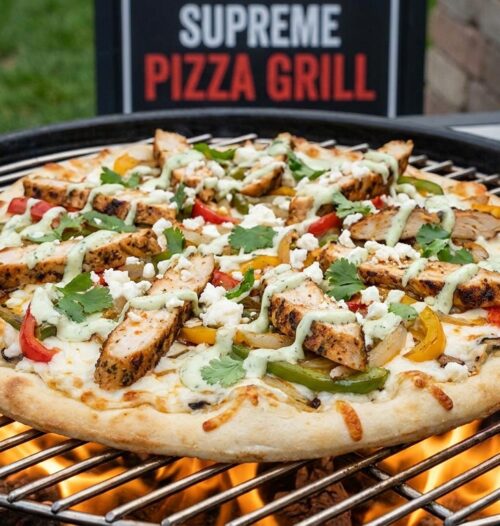 White Fajita Pizza