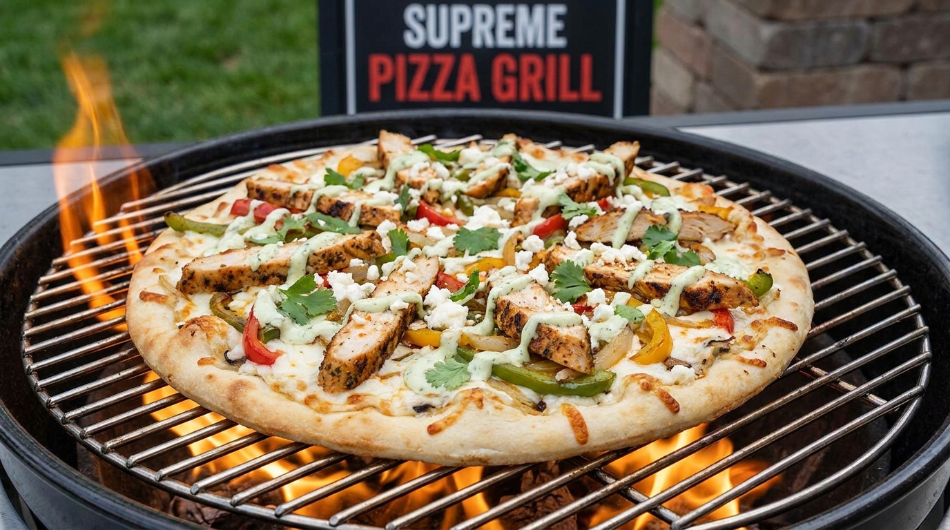 White Fajita Pizza
