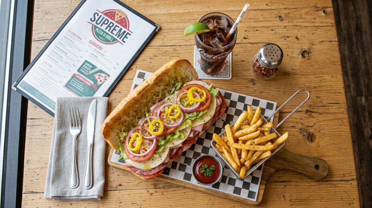 Roll with Fries & Soda