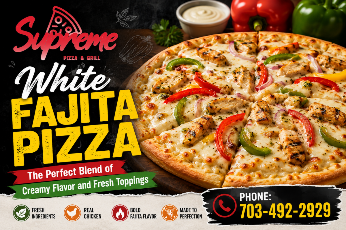 White Fajita Pizza