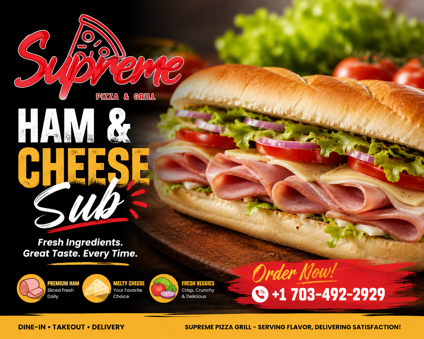 Ham and Cheese Sub