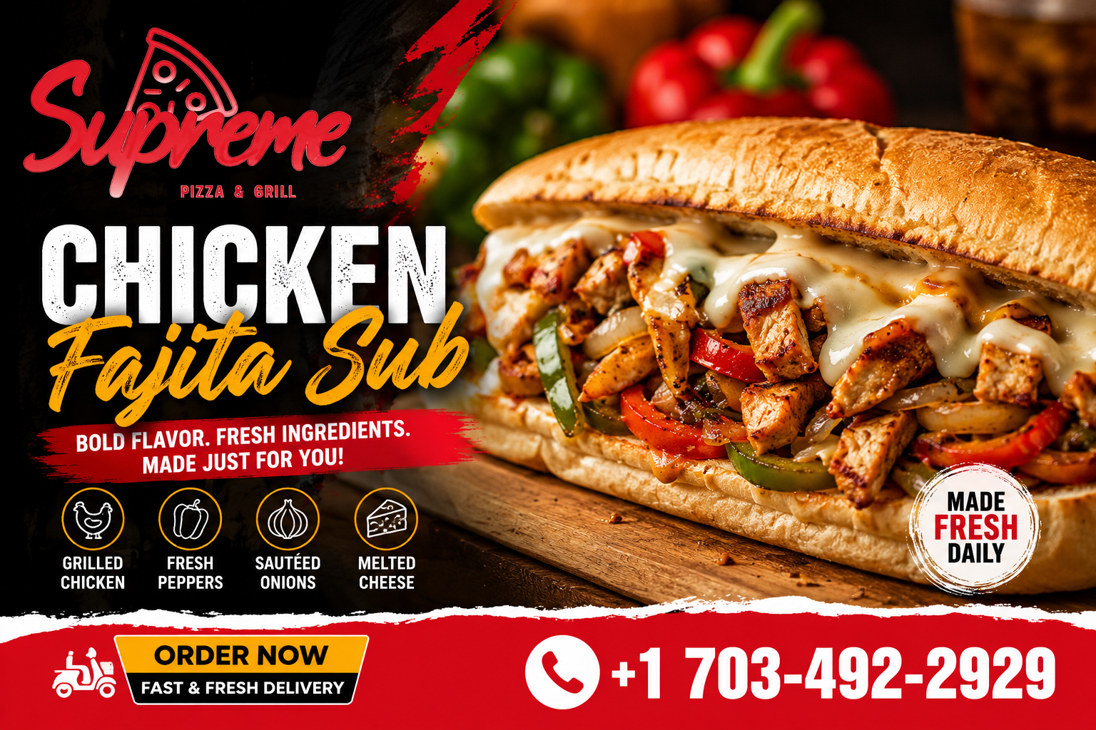 Chicken Fajita Sub