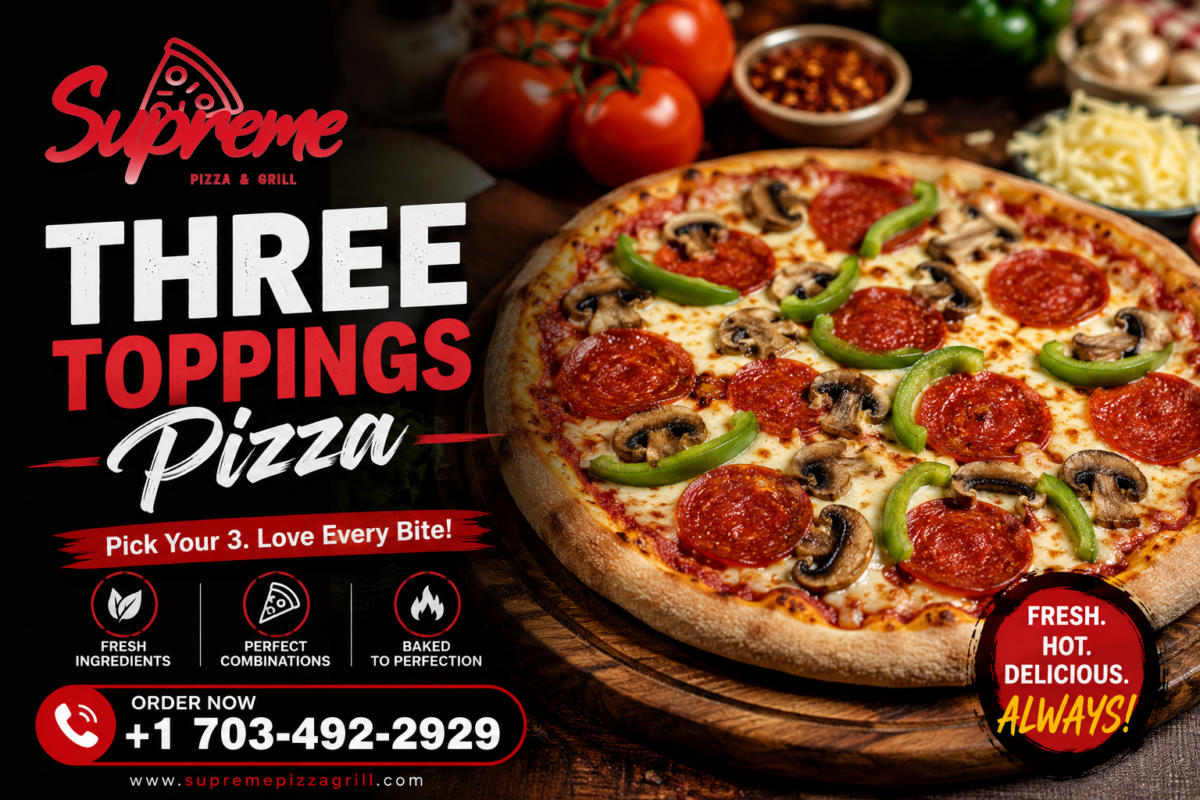 Three Toppings Pizza