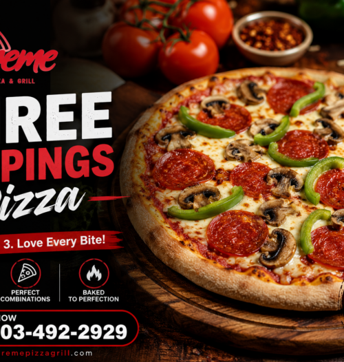 Three Toppings Pizza