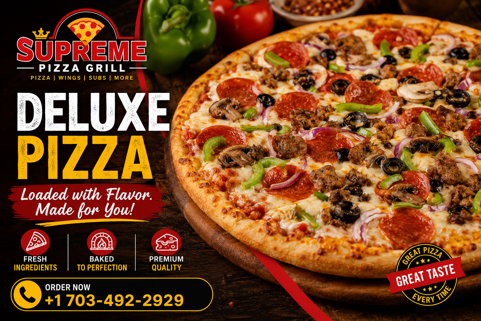 Deluxe Pizza
