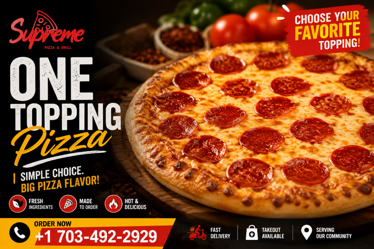 One Topping Pizza