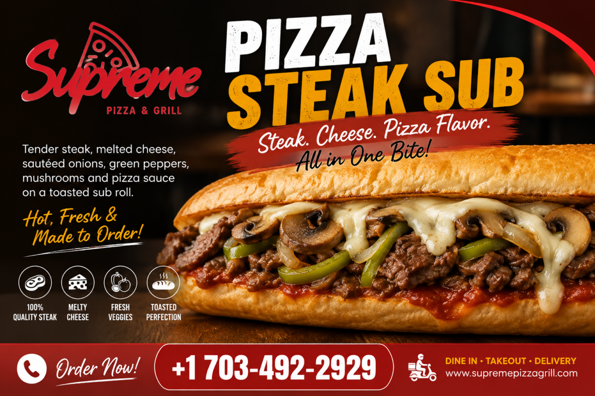 Pizza Steak Sub