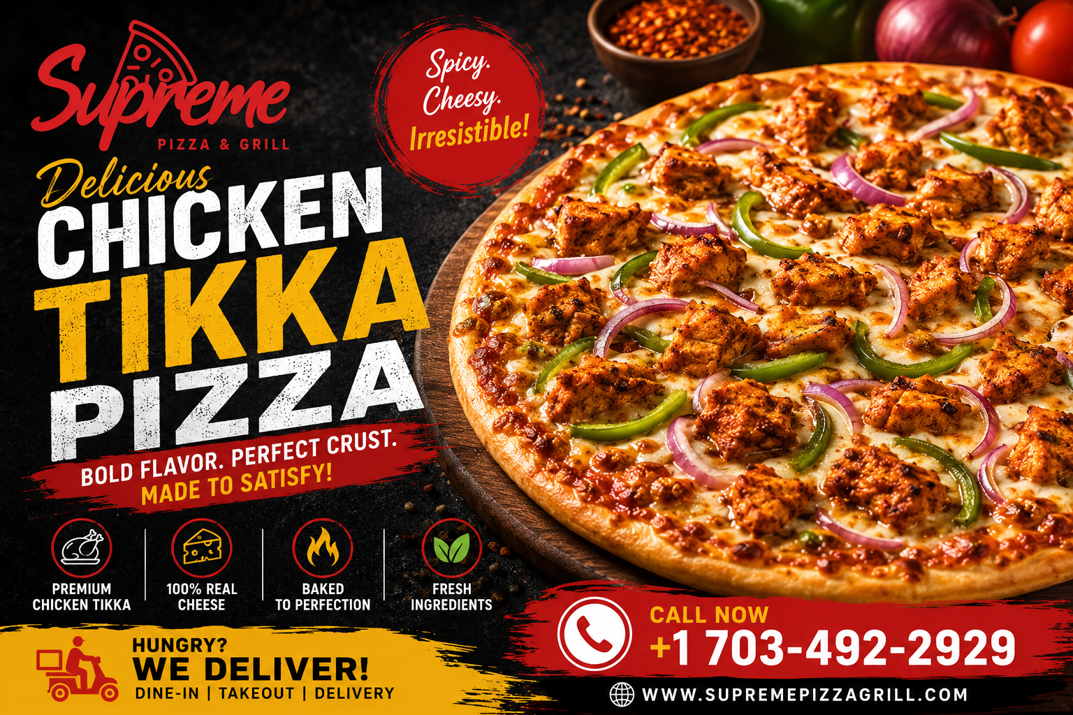 Chicken Tikka Pizza