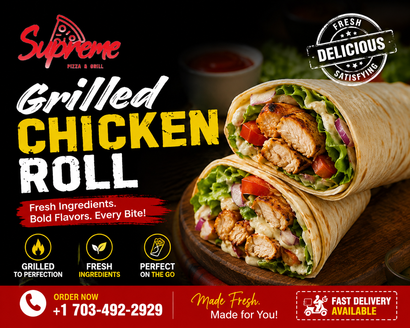 Grilled Chicken Roll