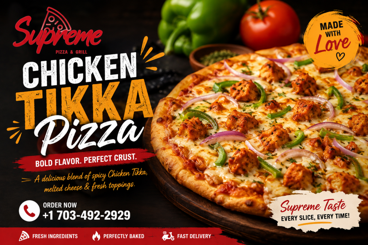 Chicken Tikka Pizza
